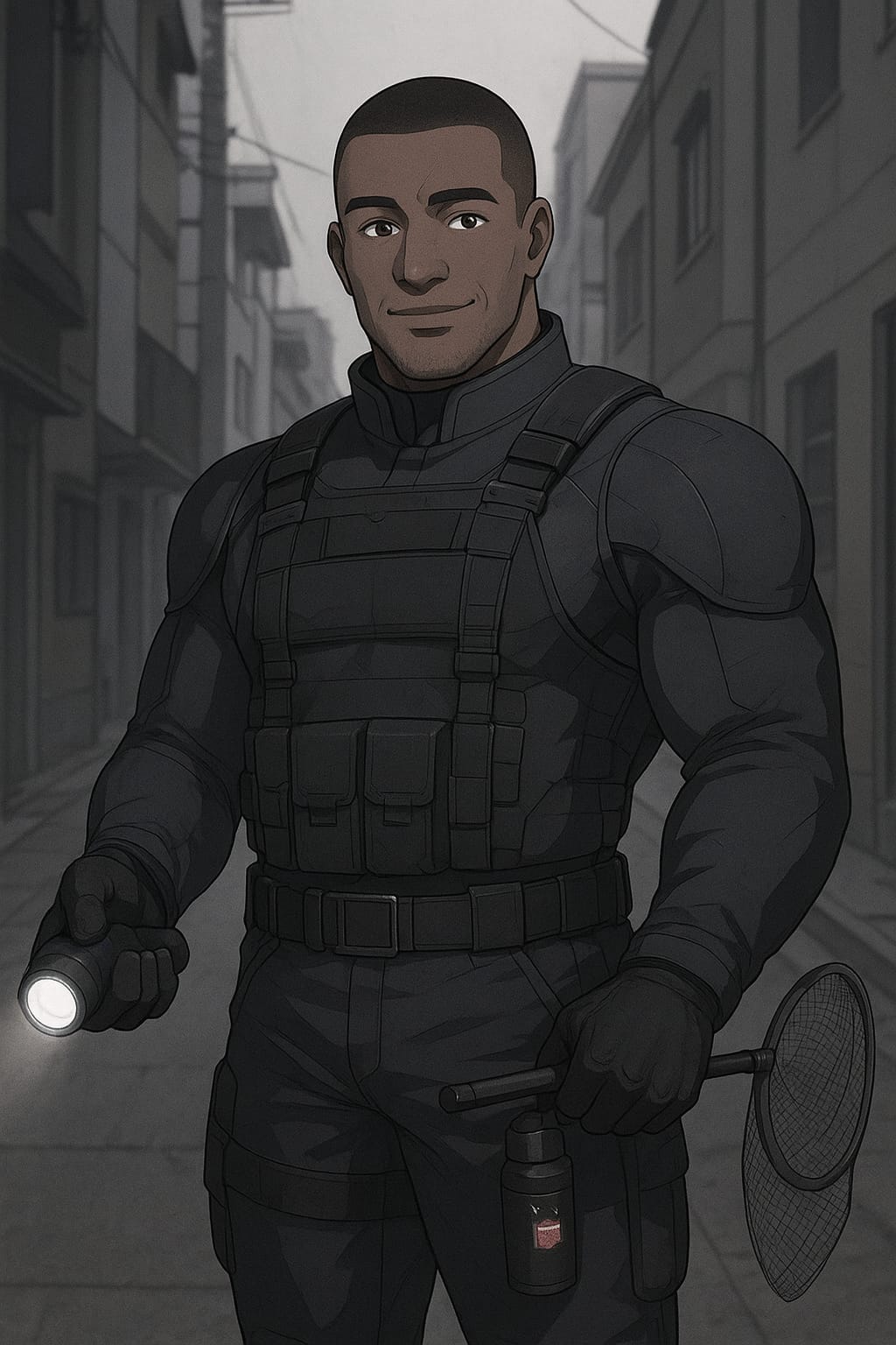 Dessin généré par IA représentant Bouna DOUCOURE