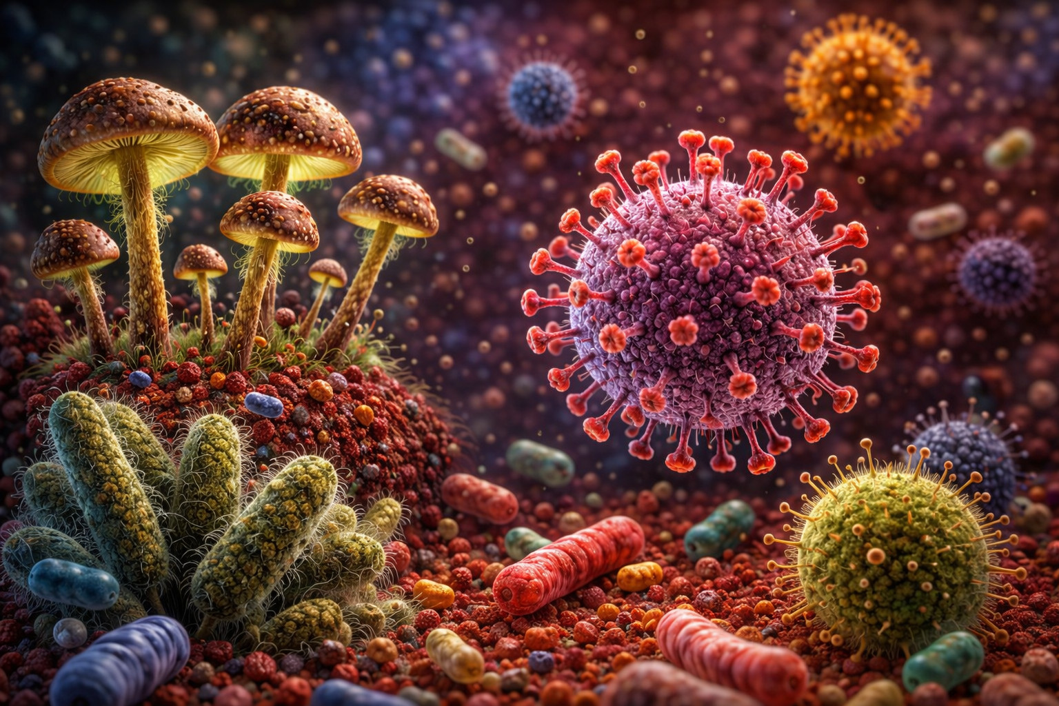 Image générée par IA représentant l'activité de désinfection