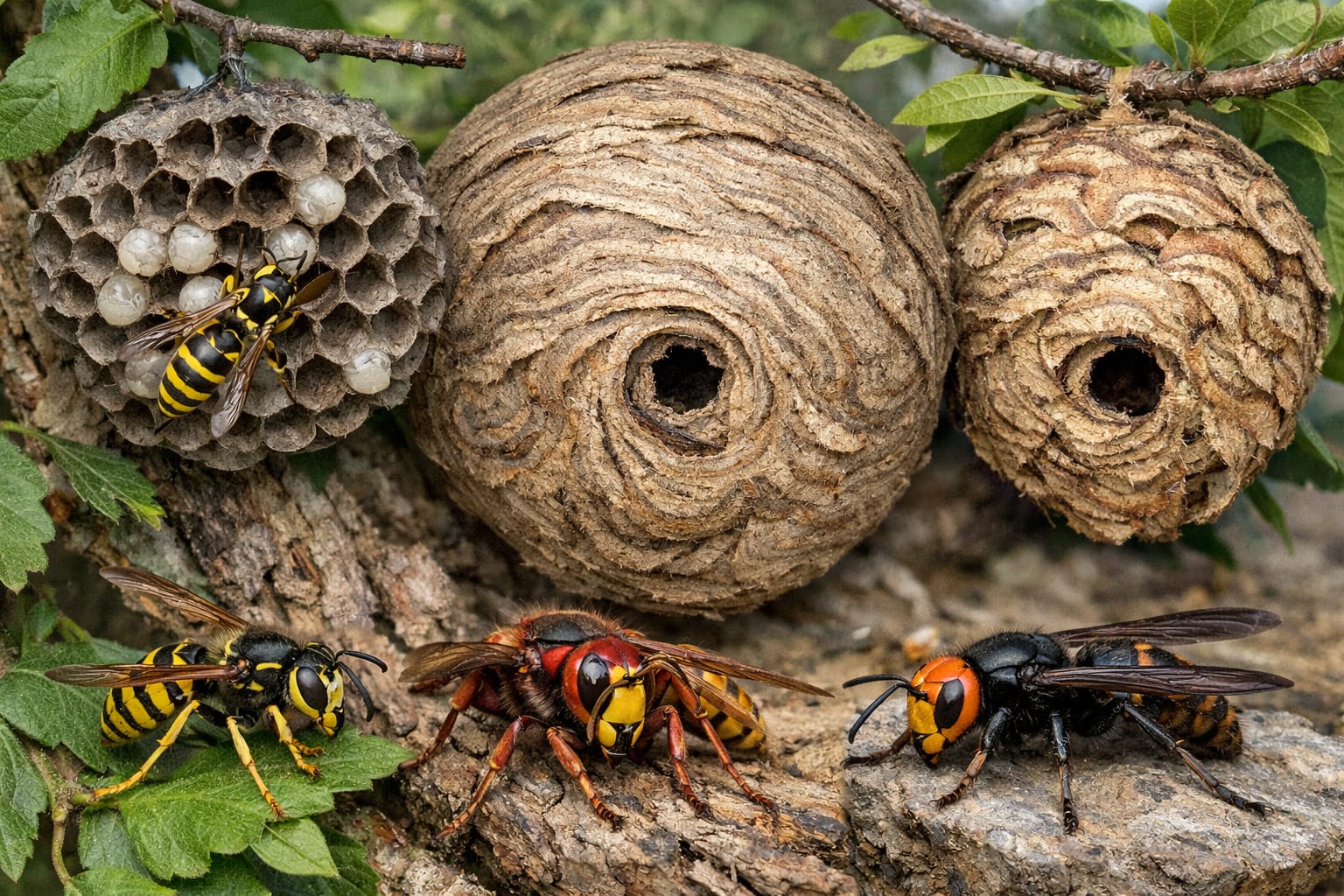 Image générée par IA représentant des insectes volants